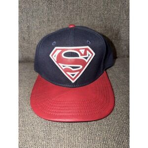 DC Comics Superman Hat Cap Snap Back Mens One Size Blue Red Man Of Steel Logo